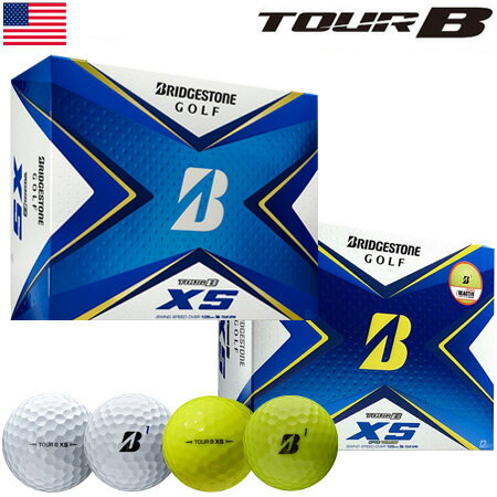 【イエロー追加】ブリヂストンゴルフ TOUR B XS ゴルフボール 2020年モデル 1ダース USA直輸入品【BRIDGESTONE GOLF】【スピン＆コントロール】【2020TOURB】【21MASTERS】