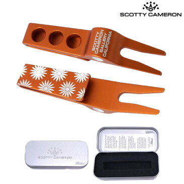 【土日祝も発送】【稀少】スコッティキャメロン PIVOT TOOLS 017039 グリーンフォーク FLOWER ORANGE Scotty Cameron USA直輸入品【レアもの】