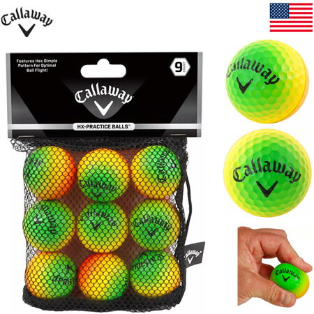 キャロウェイ HX PRACTICE BALLS MULTI プラクティスボール 9個入り 070021500054A 練習器具 1