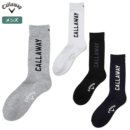 キャロウェイ ロゴクルーソックス C22193106 メンズ Callaway 日本正規品 2022春夏モデル