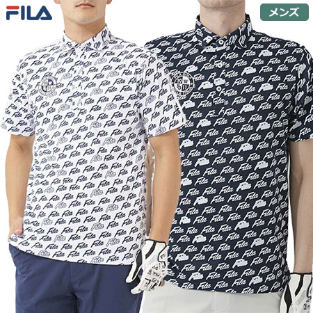 FILA GOLF ロゴプリント半袖シャツ 742602 メンズ フィラ 日本正規品 2022春夏モデル