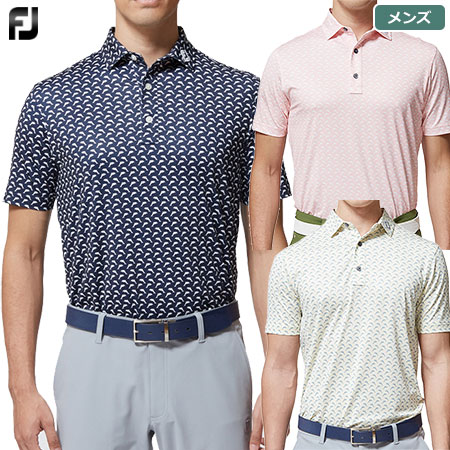 【ゴルフ祭 エントリーでポイント3倍】フットジョイ ドルフィンプリントシャツ メンズ FJ-S22-S15 FOOTJOY 日本正規品 2022春夏モデル
