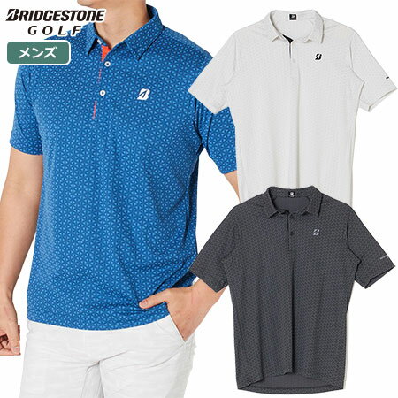 【ゴルフ祭 エントリーでポイント3倍】BS ブリヂストンゴルフ 半袖シャツ メンズ WGM04A BRIDGESTONEGOLF 2022春夏モデル 日本正規品
