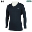 アンダーアーマー UA ヒートギア フィット長袖Vネックシャツ 1371673 001 メンズ UNDER ARMOUR 日本正規品 2022春夏モデル【土日祝も発送】 その1