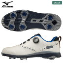 ミズノ NEXLITE PRO BOA メンズ スパイクシューズ ホワイト×ブルー 51GM2210 ネクスライトプロ ボア ゴルフシューズ mizuno 日本正規品