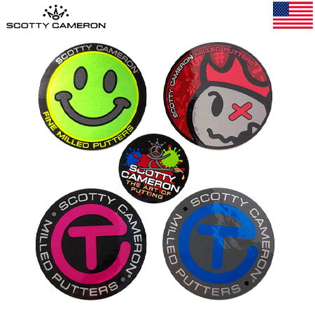 【希少】スコッティキャメロン ステッカー 5枚セット （017406、019078、019079、020528、020647） Scotty Cameron Sticker USA直輸入品【稀少】【レア】