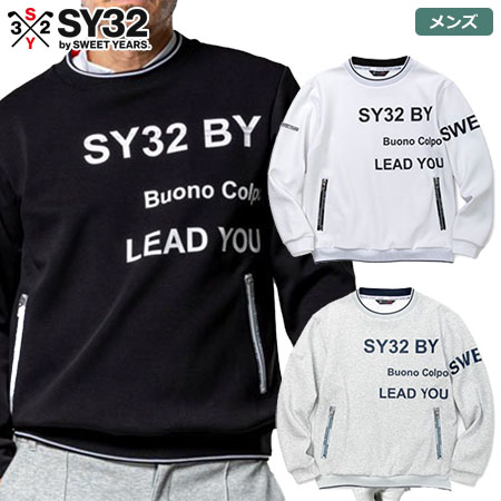 SY32 GOLF SYG-23S08 DOUBLE FACE MOCK SWEAT SHIRTS メンズ 日本正規品 2023春夏モデル
