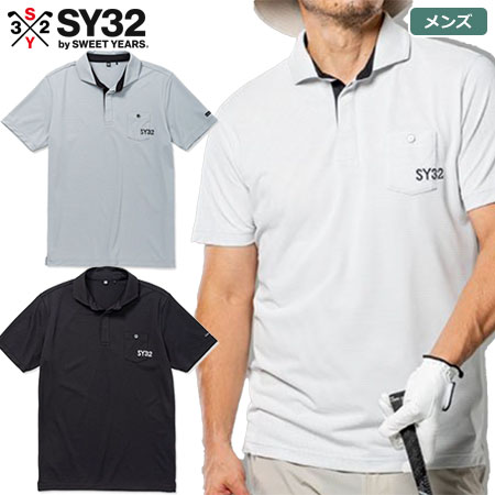 ジーパーズ 楽天スーパーSALE対象品 SY32 GOLF SYG-23S27 36G DOT SKIPPER SHIRTS メンズ 日本正規品 2023春夏モデル