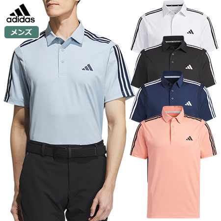 アディダス HEAT.RDYスリーストライプス 半袖ストレッチシャツ MKR95 メンズ adidas 2023秋冬モデル 日本正規品