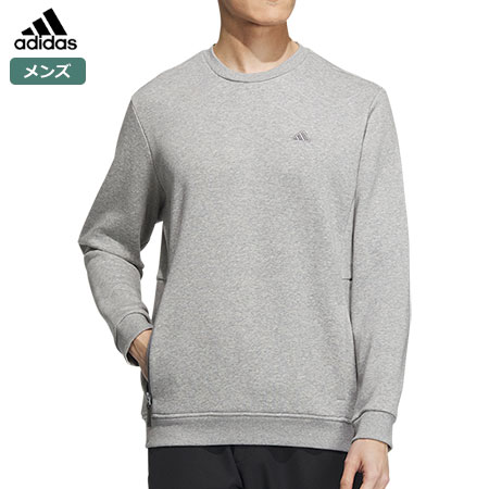 アディダス クルーネック サイドジップ 長袖スウェット MKO65 メンズ adidas 2023秋冬モデル 日本正規品