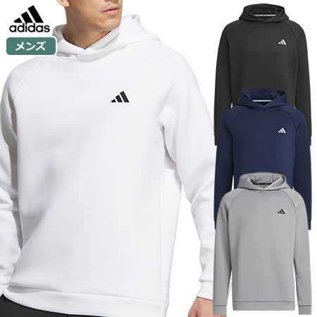 アディダス エンボスプリント ダンボールニット 長袖フーディー MKR97 メンズ adidas 2023秋冬モデル 日本正規品