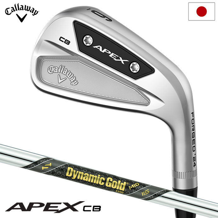 Iron - 【数量限定】キャロウェイ APEX CBアイアン 6本セット(5-9,PW) メンズ 右用 Dynamic Gold MID115 スチールシャフト 2023年モデル 日本正規品【土日祝も発送】