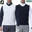 フットジョイ ケーブルアーガイルVネックベスト FJ-F23-M02 メンズ FOOTJOY 2023秋冬モデル 日本正規品