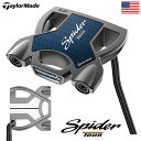 テーラーメイド SPIDER TOUR DOUBLE BEND パター メンズ 右用 KBS BLACK PVD STEPLESS シャフト TaylorMade USA直輸入品 2024年モデル