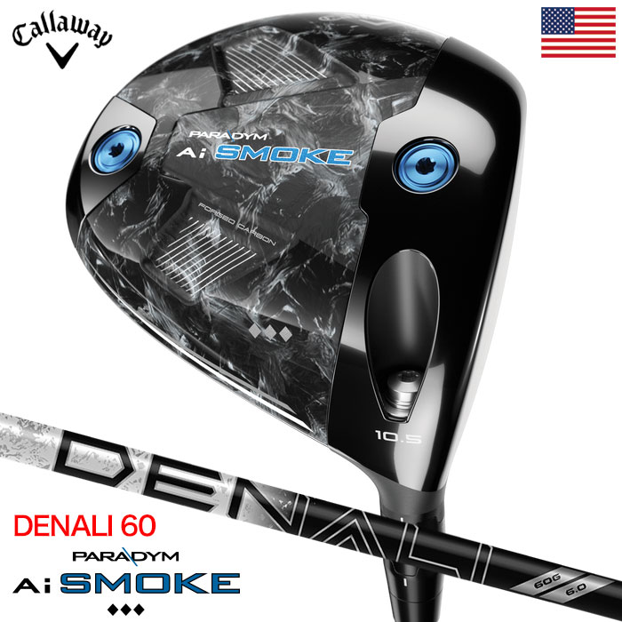 キャロウェイ Paradym Ai Smoke Triple Diamond  ドライバー メンズ 右用 Ai スモーク トリプルダイアモンド PROJECT X DENALI BLACK 60 カーボンシャフト Callaway 2024年モデル USA直輸入品