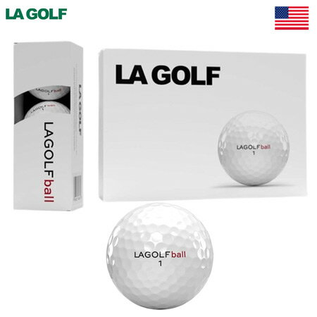 LA GOLF LAGOLF-ball 4ピース 1ダース 全12球 エルエーゴルフ ボール USA直輸入品 USモデル