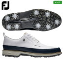 フットジョイ MEN'S ドライジョイズ プレミア フィールド LX スパイクシューズ 54523W メンズ ゴルフシューズ Wide 防水人工皮革 FootJoy 日本正規品 日本モデル 2024春夏