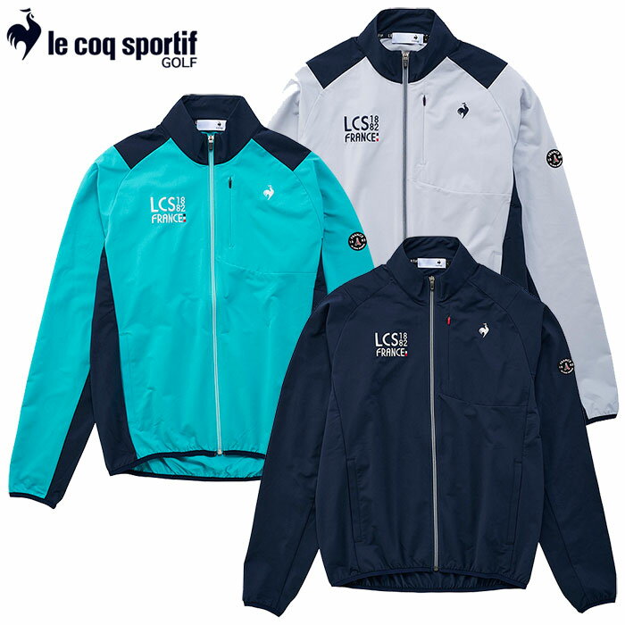 ルコックスポルティフ ブルゾン メンズ ルコック ストレッチフォーサー はっ水ニットブルゾン QGMXJK01 メンズ le coq sportif GOLF 2024春夏モデル 日本正規品