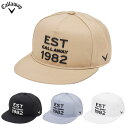 キャロウェイ Callaway フラットキャップ C24291105 メンズ 帽子 CAP 2024秋冬モデル 日本正規品