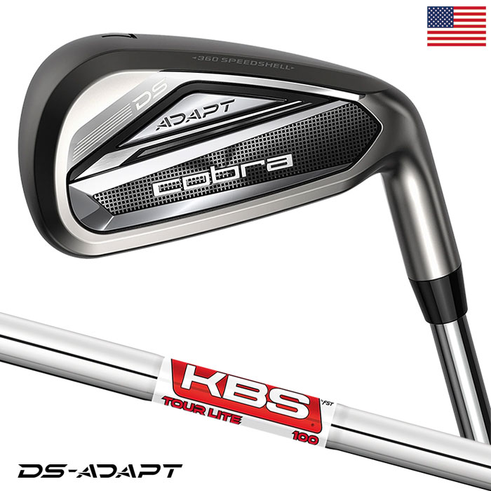 コブラ 2025 DS-ADAPT Irons アイアン 5本セット(6-9,PW) メンズ 右用 KBS Tour Lite スチールシャフト装着 USA直輸...