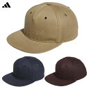 アディダス ワックスキャンバス フラットビル キャップ KVI46 メンズ レディース ゴルフキャップ 帽子 2025春夏モデル adidas 日本正規品
