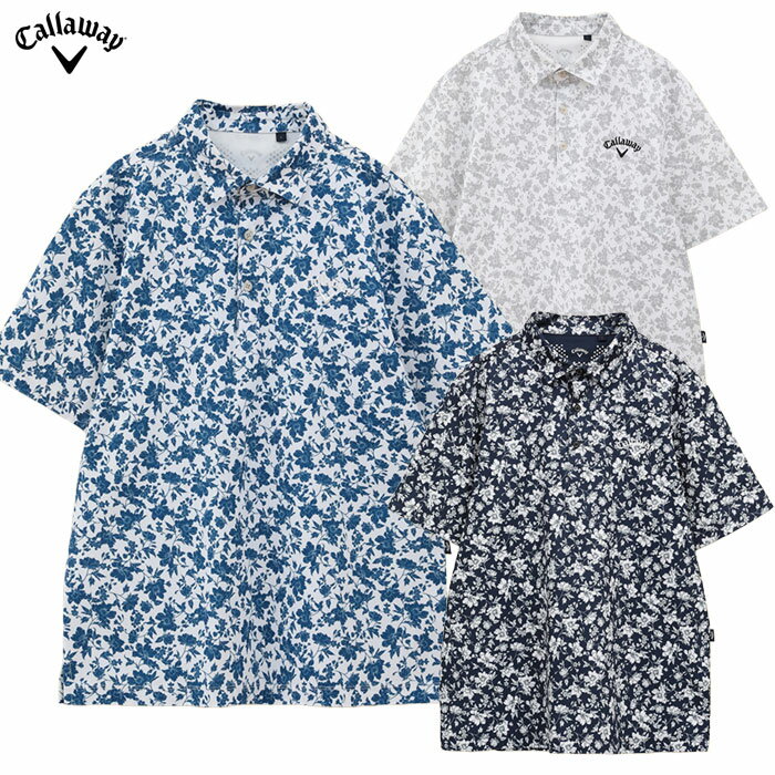 キャロウェイ フラワープリントカノコシャツ C25134112 メンズ ゴルフウェア 2025春夏モデル Callaway 日本正規品