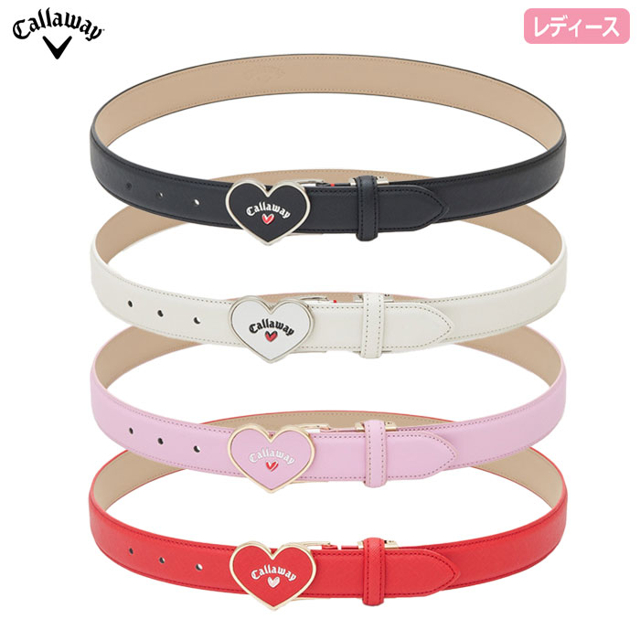 【ゴルフ祭 エントリーでポイント3倍】キャロウェイ ラブキャロウェイ ハート型バックルベルト WOMENS C25192206 レディース ゴルフウェア ゴルフ 2025春夏モデル Callaway 日本正規品
