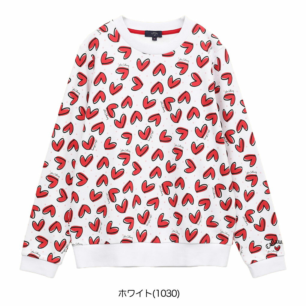 キャロウェイ ラブキャロウェイ クルーネックスウェット C25117221 レディース ゴルフウェア ゴルフ 2025春夏モデル Callaway 日本正規品