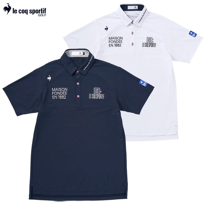 ルコックスポルティフ 定番無地半袖シャツ LG5SHS13M メンズ ゴルフウェア ゴルフ le coq sportif golf 2025春夏モデル 日本正規...