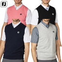 フットジョイ アーガイル柄Vネックセーターベスト FJ-S25-M11 メンズ ゴルフウェア FOOTJOY 2025春夏モデル 日本正規品