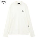 キャロウェイ 裏起毛 スムース モックネック 長袖シャツ C24233108 メンズ Callaway ゴルフウェア 2024秋冬モデル 日本正規品