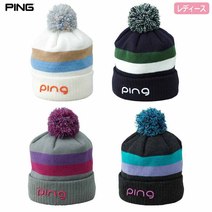 ピン HW-L2520 カジュアルニットキャップ レディース 帽子 ヘッドウェア PING 2025秋冬モデル 日本正規品