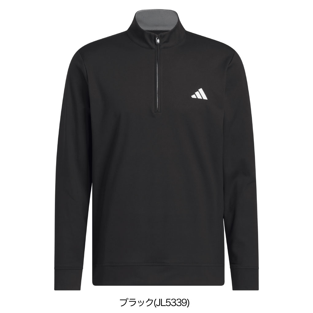 アディダス ハーフジップ 長袖スゥエット JVU44 メンズ ゴルフウェア ゴルフ 2025秋冬モデル adidas 日本正規品
