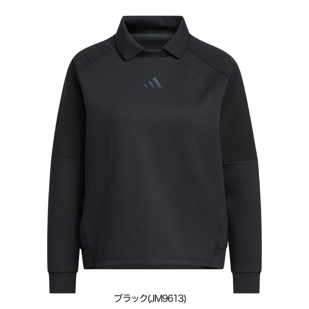 アディダス ビヨンド ザ コース ファブリックミックス プルオーバースウェット JWJ87 レディース ゴルフウェア ゴルフ 2025秋冬モデル adidas 日本正規品