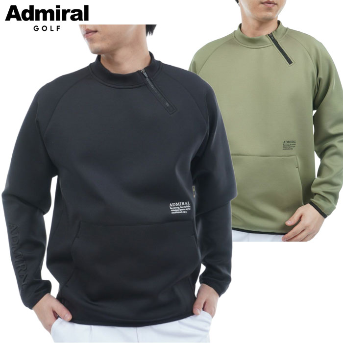 アドミラル Admiral Golf メンズ ダンボール ハーフジップスウェット ADMA554 ゴルフウェア 2025秋冬モ..