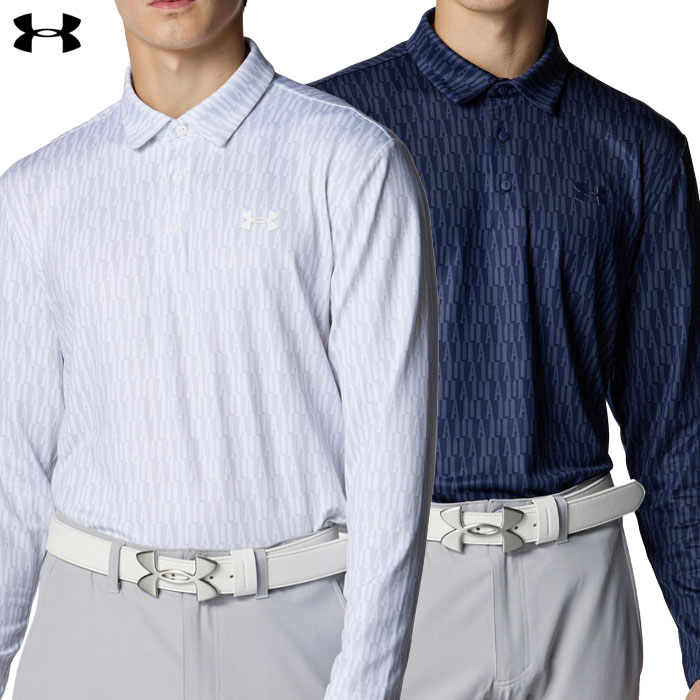 언더 아머 UA 드라이브 플레이 오프 롱 슬리브 폴로 6007933 남성 골프웨어 골프 UNDER ARMOUR 2025 가을 겨울 모델 일본 정규품