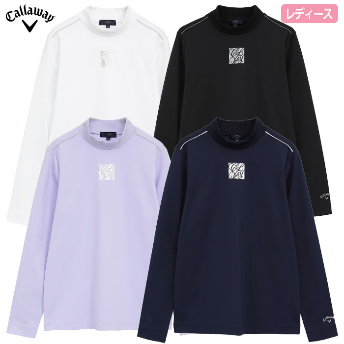 キャロウェイ ポリエステルスムース長袖モックネックシャツ C25233201 レディース Callaway ゴルフウェア 2025秋冬モデル 日本正規品