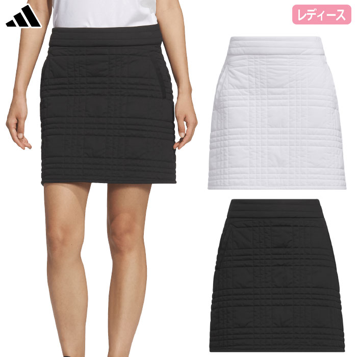アディダス 撥水 キルティングスカート JWK10 レディース ゴルフウェア ゴルフ 2025秋冬モデル adidas 日本正規品