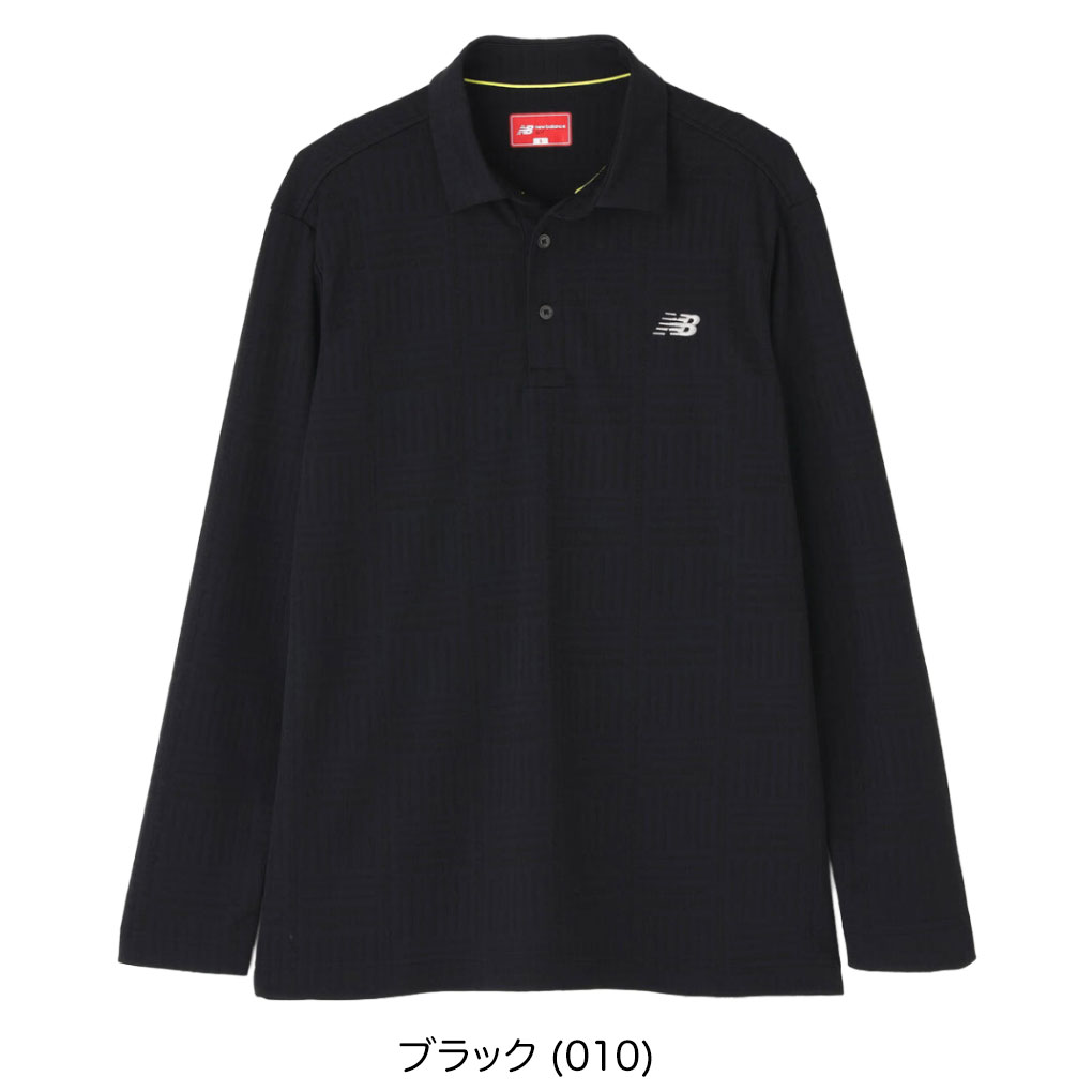 ニューバランス ロゴグレンチェック柄 ストレッチ 長袖 カラーシャツ 012-5269002 メンズ ゴルフウェア newbalance 2025秋冬モデル 日本正規品