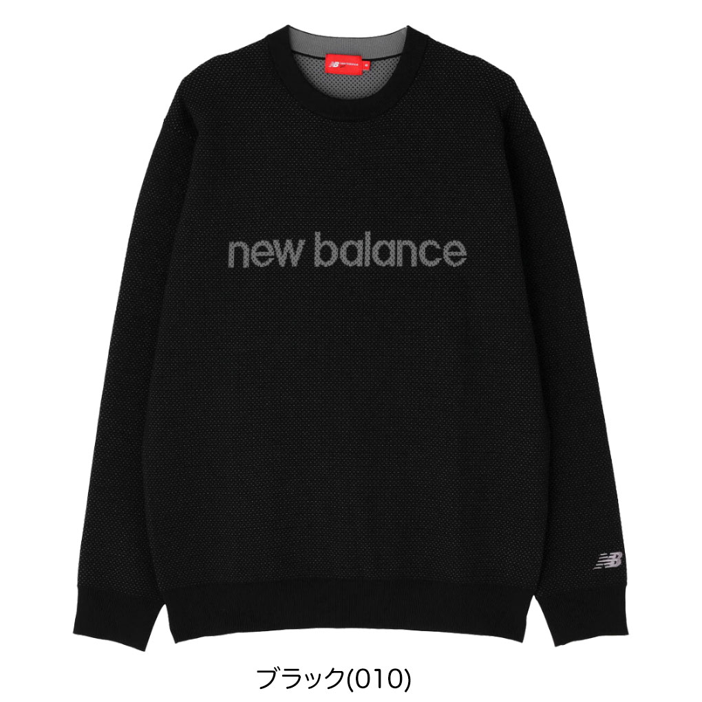 ニューバランス メッシュ クルーネック ニット プルオーバー 012-5270002 メンズ ゴルフウェア newbalance 2025秋冬モデル 日本正規品