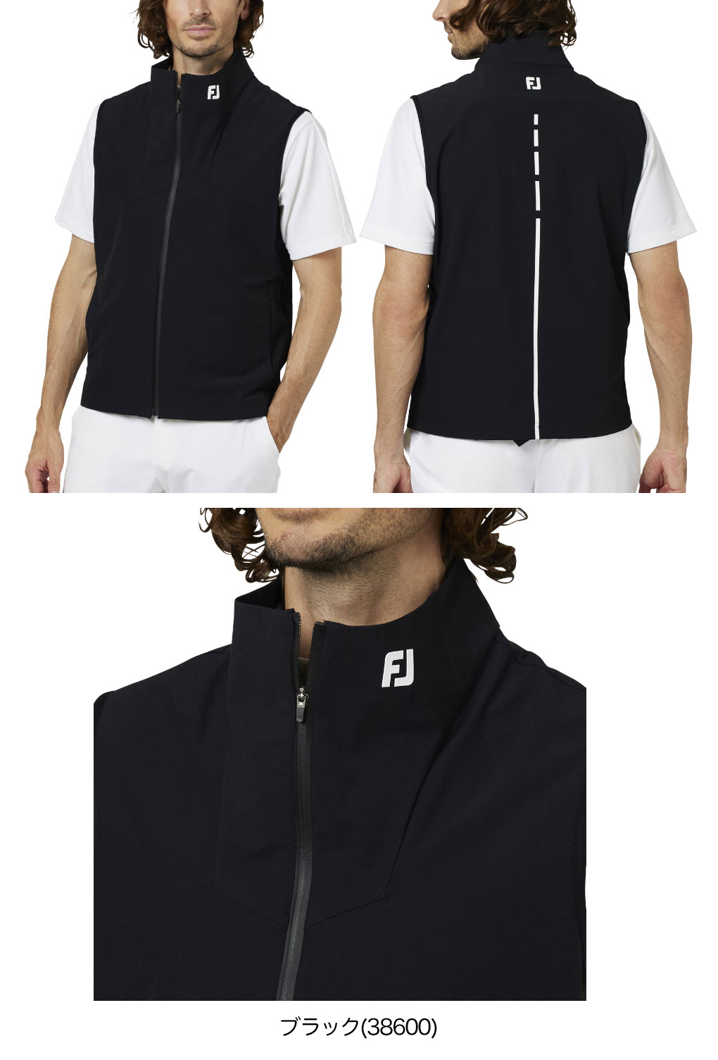 フットジョイ FJパッカブル2重織撥水ベスト FJ-F25-M01 メンズ ゴルフウェア FOOTJOY 2025秋冬モデル 日本正規品