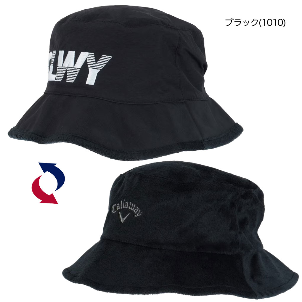 キャロウェイ リバーシブルバケットハット C25291119 レディース ニット帽 あったか 防寒 ゴルフ 帽子 Callaway 2025秋冬モデル 日本正規品