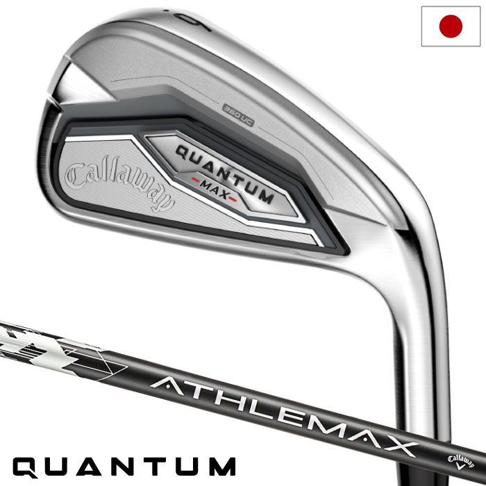 【ゴルフ祭 エントリーでポイント3倍】【2/13(金)発売】キャロウェイ QUANTUM MAX アイアン 5本セット(6-9,PW) メンズ 右用 ATHLEMAX 60 カーボンシャフト 日本正規品 2026年モデル クアンタム Callaway ゴルフクラブ