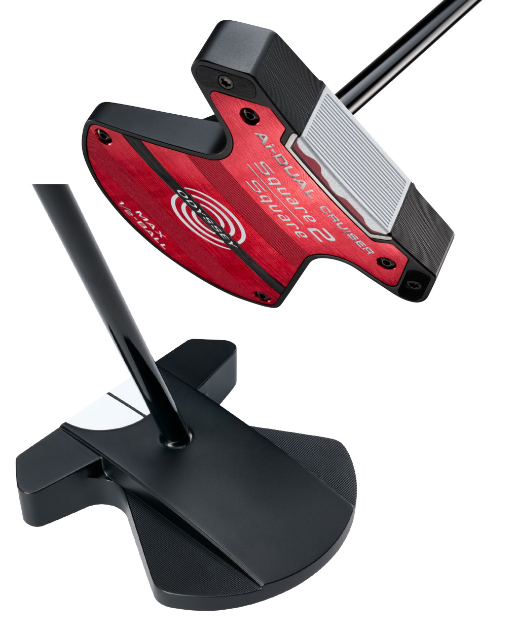 【1/23発売】オデッセイ Ai-DUAL Square 2 Square 1/2-BALL CRUISER MAX パター メンズ 右用 STROKE LAB 180 BLACK スチール 38インチ 中尺 2026年モデル ODYSSEY 日本正規品 日本モデル ゴルフクラブ