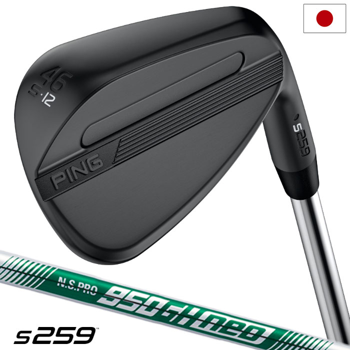 Rakuten - 【ゴルフ祭 エントリーでポイント3倍】【2/5(木)発売】PING ピン s259 MIDNIGHT ウェッジ メンズ 右用 N.S.PRO 950GH neo スチールシャフト 2026年モデル 日本正規品 右利き 右打ち ゴルフクラブ
