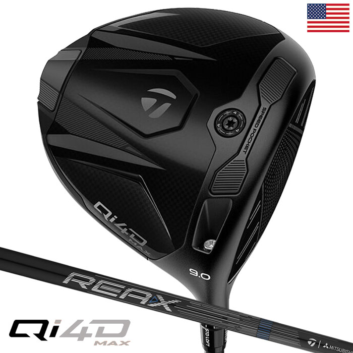 テーラーメイド Qi4D Shadowfall MAX ドライバー メンズ 右用 REAX MR50 カーボン USA直輸入品 2026年モデル 並行輸入 TaylorMade ゴルフクラブ