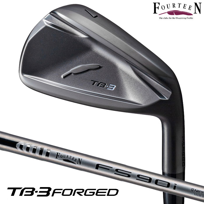 フォーティーン TB-3 FORGED ダイヤモンドブラックサテン仕上げ アイアン 4本セット (7-P) メンズ 右用 FS-90i カーボンシャフト 2026年モデル 日本正規品 FOURTEEN ゴルフクラブ