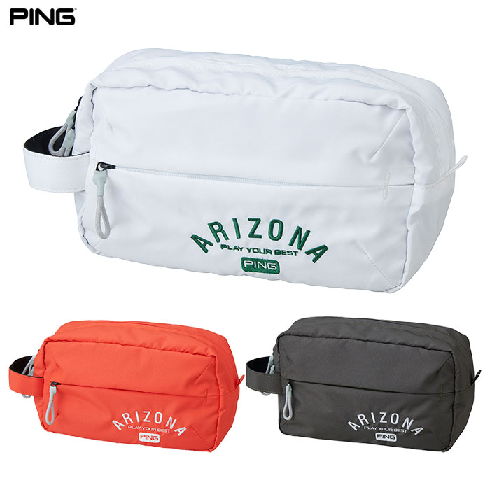 品番：GB-U2504 素材：ポリエステル サイズ：W-27、H-15、D-10(cm) 重量：約100g カラー：ホワイト、ダークオレンジ、フォレスト 関連商品PING ピン GB-N2607 アーバンライトラウンドトート ゴルフ...PING ピン GB-U2504 アリゾナカジュアルポーチ バッグ ゴ...ピン PING GB-U2504 アリゾナカジュアルポーチ ゴルフ ラ...5,280円5,280円5,280円PING ピン GB-L2518 カジュアルトート ゴルフ 2025年...PING ピン GB-L2518 カジュアルラウンドトート レディース...PING ピン GB-L2518 カジュアルラウンドトート レディース...6,160円6,160円6,160円PING ピン GB-U2623 ベーシックシューズケース バッグ ゴ...PING ピン GB-U2503 アリゾナカジュアルラウンドトート バ...PING ピン GB-U2603 アーバンミリタリーミニトート バッグ...4,400円7,040円8,800円※パソコンやスマホによっては実際の色と多少異なる場合があります。 製品仕様 ・発色の良い素材感とARIZONAロゴが特徴のカジュアルシリーズ ・アウターにポケット1か所、インナーに差し込みポケット1か所 ・ラウンド時にコンパクトで便利なポーチタイプ 品番：GB-U2504 素材：ポリエステル サイズ：W-27、H-15、D-10(cm) 重量：約100g カラー：ホワイト、ダークオレンジ、フォレスト