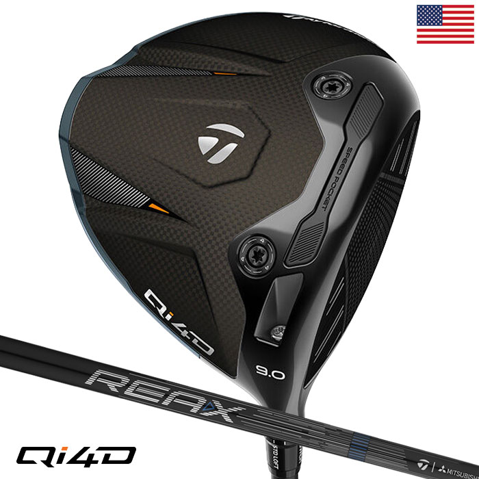 テーラーメイド Qi4D Driver ドライバー メンズ 右用 REAX カーボン USA直輸入品 2026年モデル 並行輸入 TaylorMade ゴルフクラブ