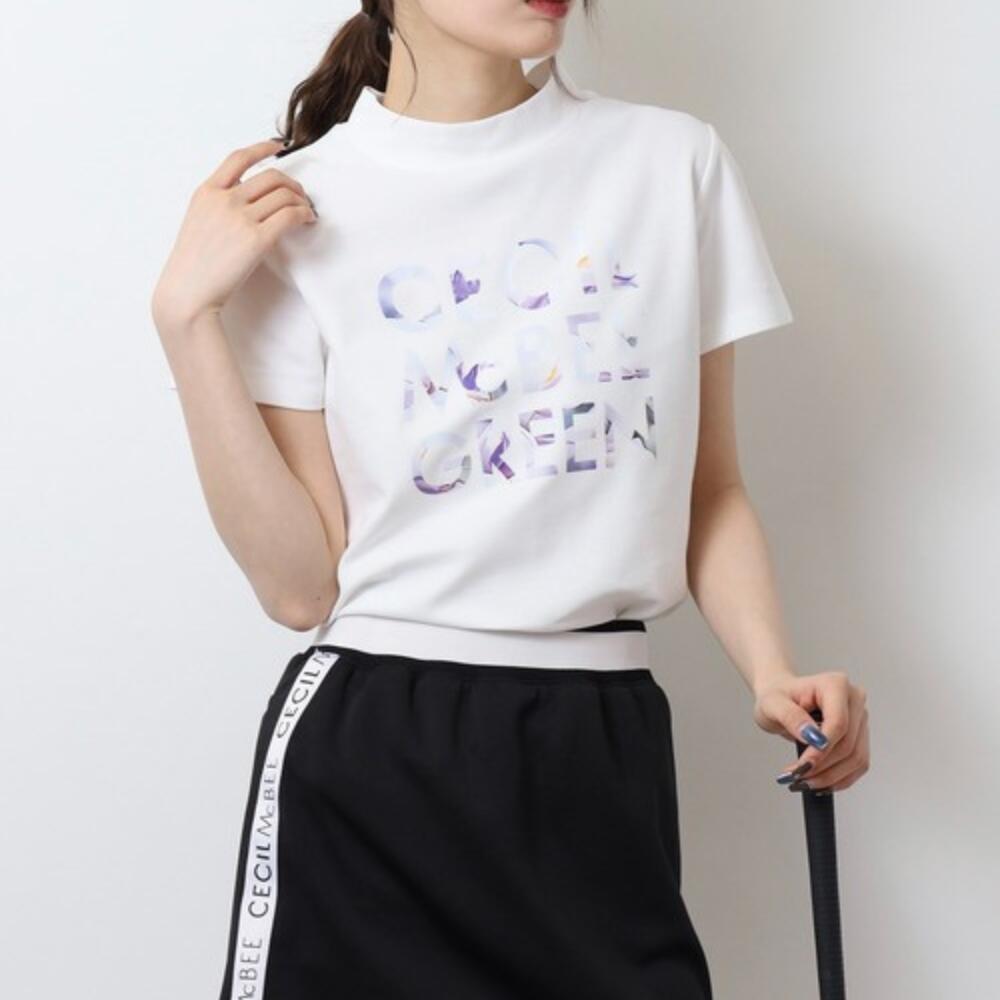 FLOWER LOGO　MOCK NECK